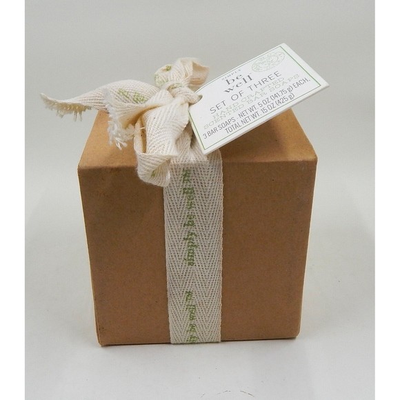 Simply Be Well Hand Crafted Soap Set of 3 Almond Milk Lemon Poppy Olive Oil - Picture 7 of 7